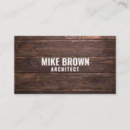 Aangepaste "houten panelen" (Amerikaans) Visitekaartje