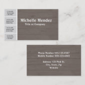 Aangepaste houtenfotoBooth Visitekaartje (Voorkant / Achterkant)