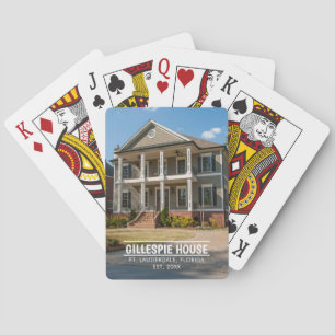 Aangepaste Huis Foto Sjabloon Pokerkaarten