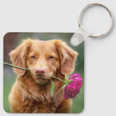 Aangepaste Huisdier Beste Hond Mama Foto Sleutelhanger (Achterkant)