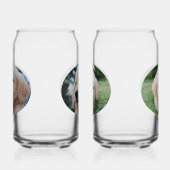 Aangepaste huisdier foto, 2 glazen set (Links)