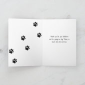 Aangepaste huisdier foto dank u kaart (Binnen)