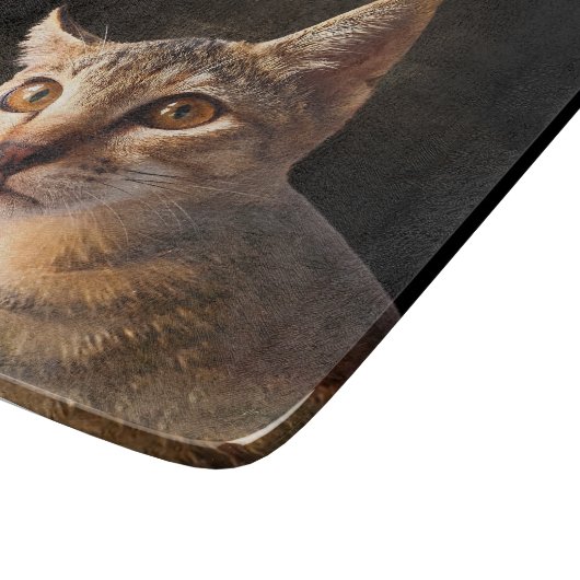 Aangepaste Huisdier Foto Kat Hond met Naam Quote S Snijplank (Hoek)