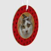 Aangepaste huisdier foto Kerstmis ornament (voorkant)