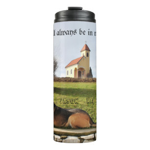 Aangepaste huisdier foto voor herinneren slogan Bl Thermosbeker