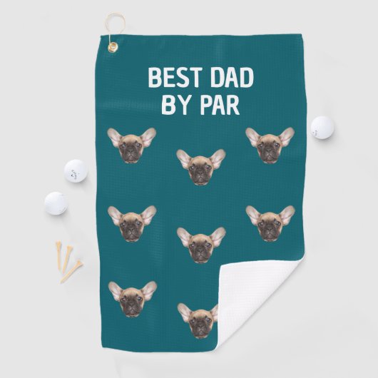 Aangepaste Huisdier Gezicht Hond Papa Kat Papa Gep Golfhanddoek (Insitu)