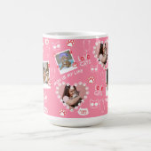 Aangepaste Huisdier Kat Foto Gezicht Collage Mok m (Center)