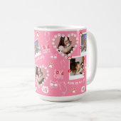 Aangepaste Huisdier Kat Foto Gezicht Collage Mok m (Voorkant rechts)