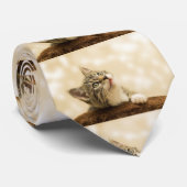 Aangepaste huisdier kat hond gepersonaliseerde fot stropdas (Opgerold)