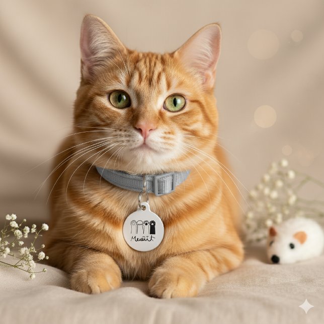 Aangepaste huisdier tag hond kat | Ik ben de telef Huisdierpenning (Creator heeft geüpload)