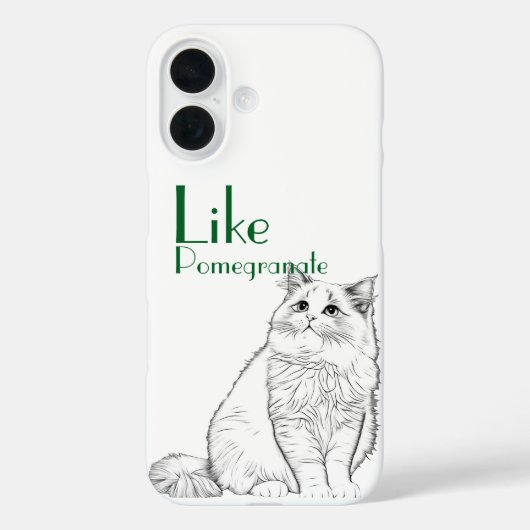 Aangepaste huisdier telefoonhoesje met behulp van  Case-Mate iPhone case (Achterkant)