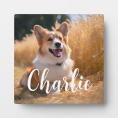 Aangepaste huisdierfoto fotoplaat (Voorkant)
