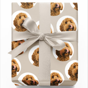 Aangepaste huisdierfoto Gepersonaliseerd Cadeaupapier