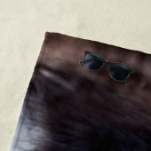 Aangepaste huisdierfoto & liefde tekst met poten & strandlaken (In situ)