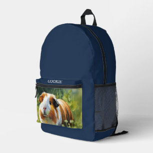 Aangepaste huisdierfoto Navyblauw Bedrukte Rugzak