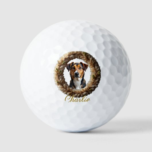 Aangepaste huisdierportret - Upload gewoon een sim Golfballen (Voorkant)