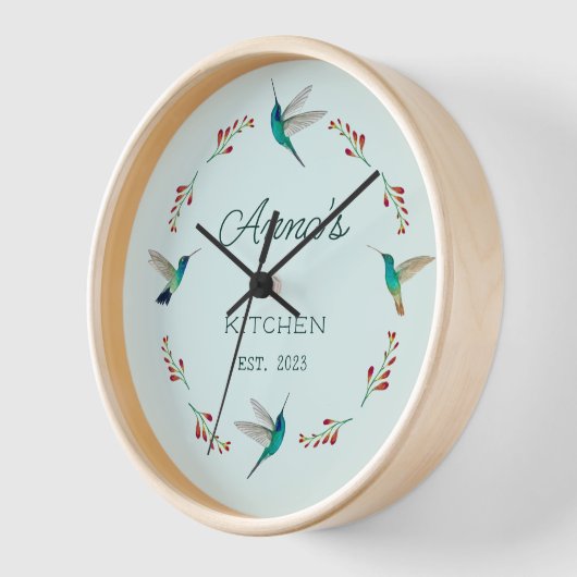 Aangepaste Hummingbird Clock (Hoek)