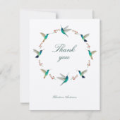 Aangepaste Hummingbird Hartelijk dank Kaart (Voorkant)