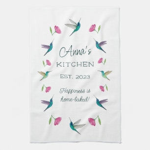 Aangepaste Hummingbird Kitchen Towel Theedoek