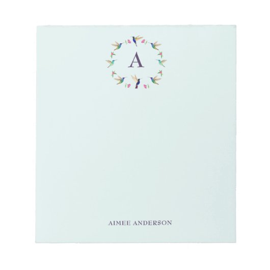 Aangepaste Hummingbird-laptop Notitieblok (Voorkant)