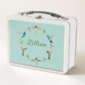 Aangepaste Hummingbird Metal Lunch Box (Voorkant)