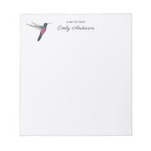 Aangepaste Hummingbird Notitieblok (Voorkant)