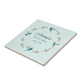 Aangepaste Hummingbird Tegeltje (Zijkant)