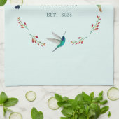 Aangepaste Hummingbird Theedoek (Gevouwen)