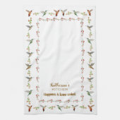 Aangepaste Hummingbird Theedoek (Verticaal)