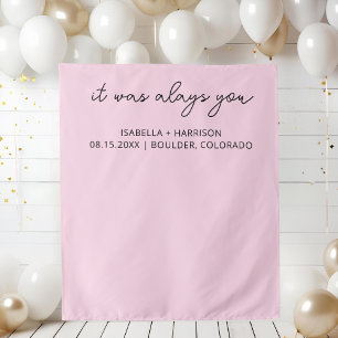 Aangepaste huwelijksceremonie Moderne Boheemse bru Wandkleed