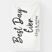 Aangepaste huwelijksdecoratie voor receptie Beste  Spandoek (Verticaal)