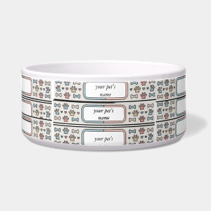 Aangepaste Hygge-huisdierkom Persoonlijke Hond of Voerbakje