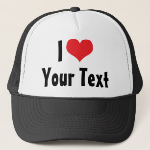 Aangepaste I Love Hoed Trucker Pet