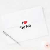 Aangepaste I Love Sticker (Envelop)