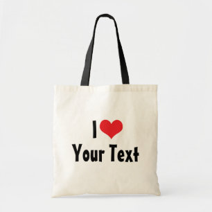 Aangepaste I Love Tote Tassen