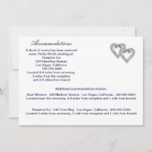 Aangepaste Ice Blue Hearts Enclosure Kaart (Voorkant)