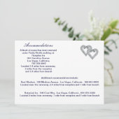 Aangepaste Ice Blue Hearts Enclosure Kaart (Staand voorkant)