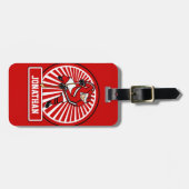 Aangepaste Ice Hockey-speler Bagagelabel (Voorkant horizontaal)