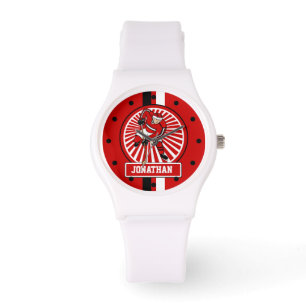 Aangepaste Ice Hockey-speler Horloge