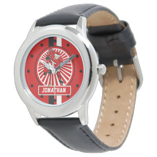Aangepaste Ice Hockey-speler Horloge