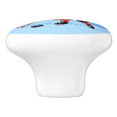 Aangepaste Ice Hockey star rw Keramische Knop (Zijkant)