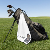 Aangepaste iconische Logo Golf Club handdoek (Groen)