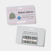 Aangepaste ID-badges Lanyard Button Clip Ribbon Badge (Voor- en achterkant)