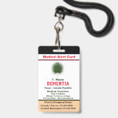 Aangepaste ID-identificatie Kindervolwassennaam Badge (Voorzijde met lanyard)