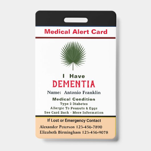 Aangepaste ID-identificatie Kindervolwassennaam Badge (Voorzijde)