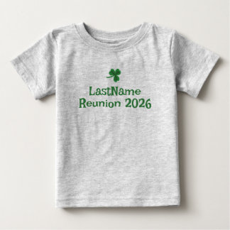 Aangepaste Ierse Clan Shamrock T-Shirt voor kinder