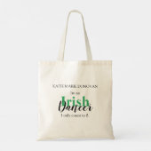 Aangepaste Ierse dansprijsopgave Tote Bag (Achterkant)