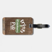 Aangepaste Ierse Pub Old Keg Effect Sign Bagagelabel (Achterkant horizontaal)