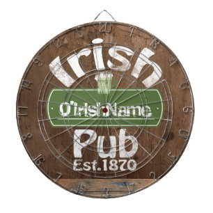 Aangepaste Ierse Pub Old Keg Effect Sign Dartbord