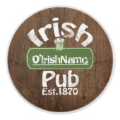 Aangepaste Ierse Pub Old Keg Effect Sign Keramische Knop (Voorkant)